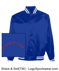 PGCEA Educator's Jacket Blue and Red Design Zoom